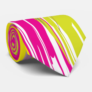 Colourful Watercolor Grunge Texture Pattern Tie