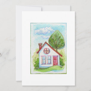 Colourful Watercolor House