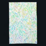 Colourful Watercolor Leaves Pattern Tea Towel<br><div class="desc">Decorate your kitchen with this cool towel. Makes a great housewarming or wedding gift! 
You can customise it and add text too.
Check my shop for lots more colours and patterns plus matching items!</div>