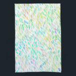 Colourful Watercolor Leaves Pattern Tea Towel<br><div class="desc">Decorate your kitchen with this cool towel. Makes a great housewarming or wedding gift! 
You can customise it and add text too.
Check my shop for lots more colours and patterns plus matching items!</div>