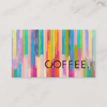 Colourful Watercolor Loyalty Coffee