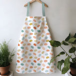 Colourful Watercolor Macarons Apron<br><div class="desc">Playful apron for baking,  making,  you name in! Featuring a fun watercolor macaron pattern. Makes for a lovely gift or hanging up on your wall til its next use!</div>