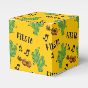 Colourful Watercolor Mexican Fiesta Favour Box