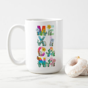 Colourful Watercolor Mexicana Female Coffee Mug