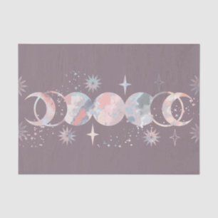 Colourful Watercolor Moons Tissue Paper