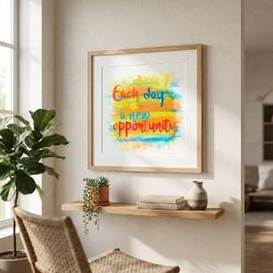 Colourful Watercolor Motivational Calligraphy Quot Photo Print