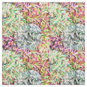 Colourful Watercolor Paint Brush Strokes Pattern Fabric