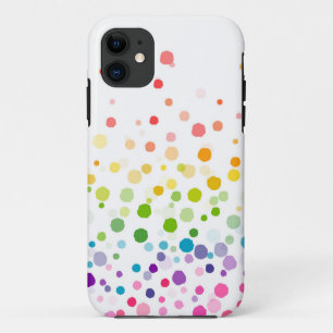 Colourful Watercolor Paint Splatter   Celebrations iPhone 11 Case