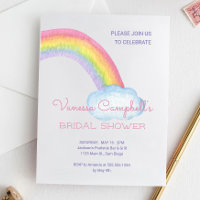 Colourful Watercolor Rainbow Bridal Shower