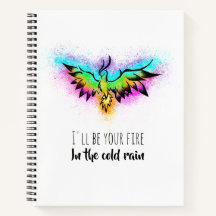 Colourful Watercolor Rainbow Phoenix Bird