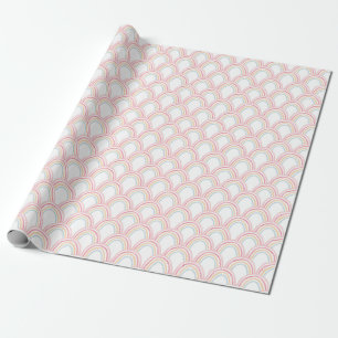 Colourful Watercolor Rainbow Seamless Illustration Wrapping Paper