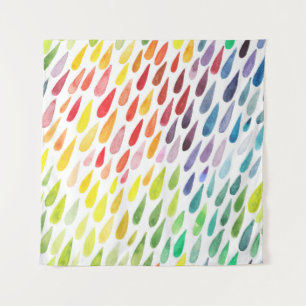 Colourful Watercolor Splash Set Tapestry