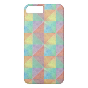 Colourful Watercolor Triangles Pattern iPhone 8 Plus/7 Plus Case