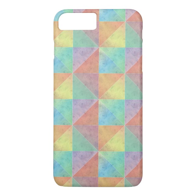 Colourful Watercolor Triangles Pattern Case-Mate iPhone Case (Back)