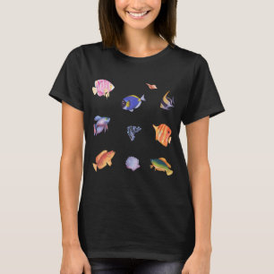 Colourful Watercolor Tropical Fish T-Shirt