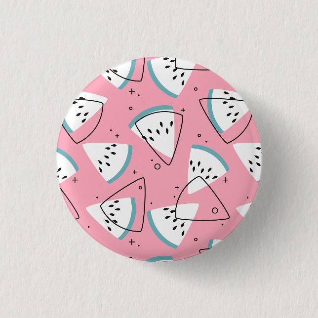 Colourful Watercolor Watermelons 3 Cm Round Badge (Front)