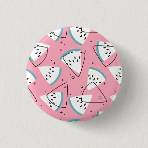 Colourful Watercolor Watermelons 3 Cm Round Badge