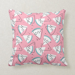 Colourful Watercolor Watermelons Cushion