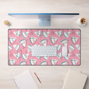 Colourful Watercolor Watermelons Desk Mat