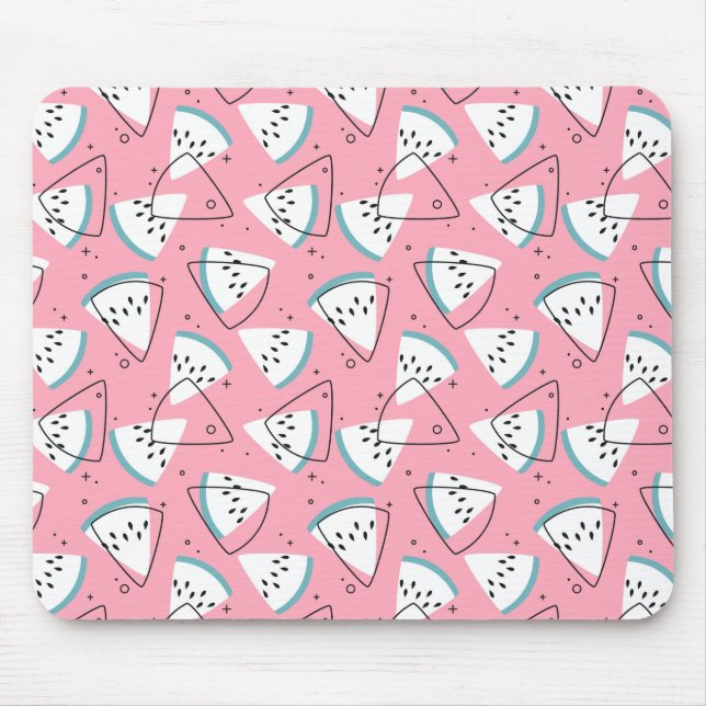 Colourful Watercolor Watermelons Mouse Mat (Front)