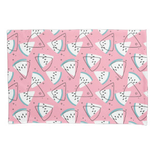 Colourful Watercolor Watermelons Pillowcase