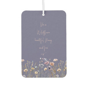 Colourful Watercolor Wildflower Air Freshener