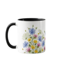 Colourful Watercolor Wildflowers