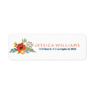 Colourful Watercolors Floral Ornament