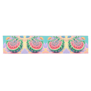 Colourful watermelon short table runner