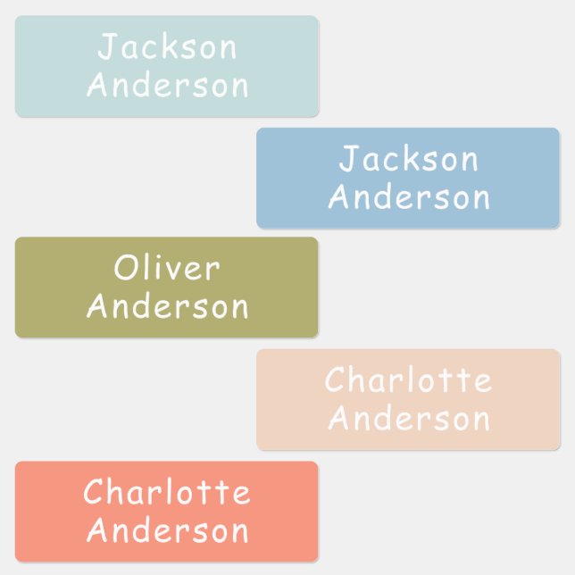 Colourful Waterproof Kids Personalised (Group)