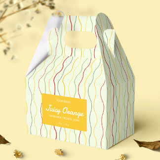 Colourful Wave Lines Gable Box Soap Brand Packagin