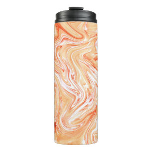 Colourful Wave Liquid Paint Texture Thermal Tumbler