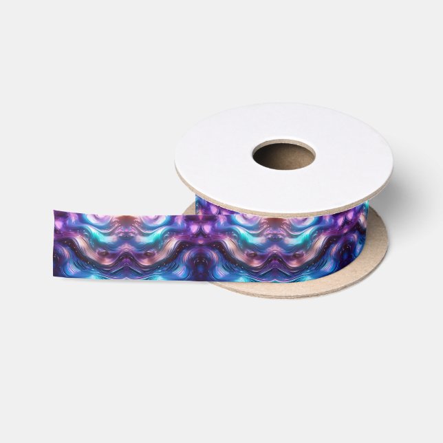 Colourful Wave Satin Ribbon (Spool)