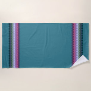 Colourful Waves Beach Towel