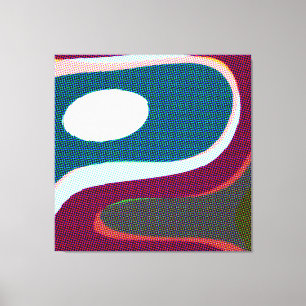 Colourful Wavy Abstract 612 Canvas Print