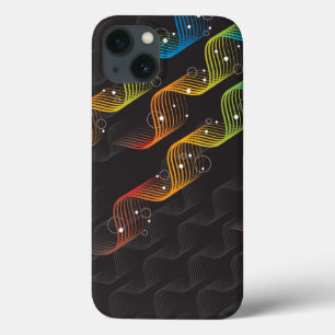 Colourful Wavy Abstract Rainbow Twist Phone Case