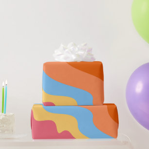 Colourful Wavy Abstract Wrapping Paper
