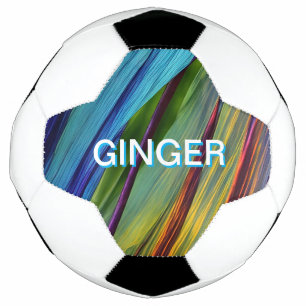 Colourful WAVY Design in Blue and Teal Football