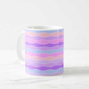 Colourful Wavy Stripes Coffee Mug