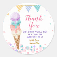 Colourful We Scream Four Ice Cream Fourth Birthday