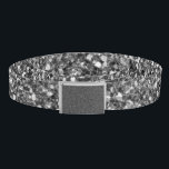 Colourful Wedding Anniversary Grey Silver Glitter Belt<br><div class="desc">This is an awesome abstract art gift featuring a colourful glitter pattern texture that looks awesome. This makes the perfect gift for any occasion. 
 Add your own wording,  name,  favourite saying,  favourite quotes,  etc. to personalise this even more by clicking on the blue CUSTOMIZE IT button.</div>