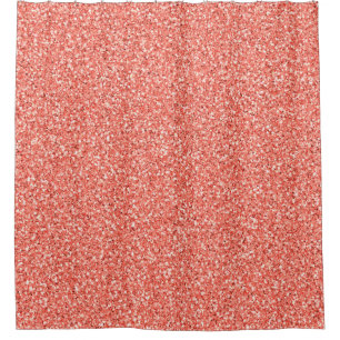 Colourful Wedding Anniversary Pink Glitter Texture Shower Curtain