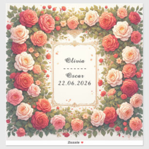 Colourful Wedding Floral Wreath