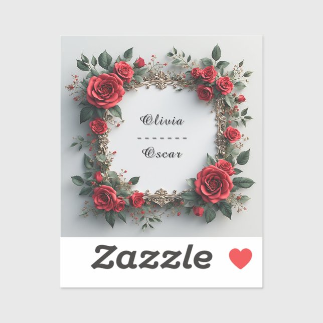 Colourful Wedding Floral Wreath (Sheet)