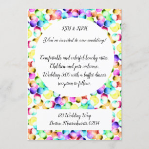 Colourful Wedding Invitation! Invitation
