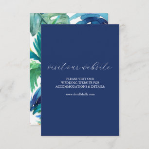 Colourful Wedding Website Insert Card Script