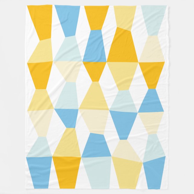Colourful Wedges 161214b Fleece Blanket (Front)