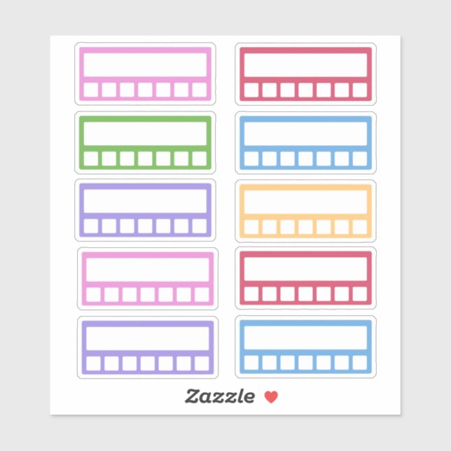 Colourful Weekly Habit Tracker (Sheet)