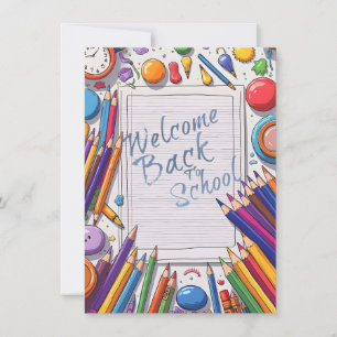 Colourful Welcome Back to School Design