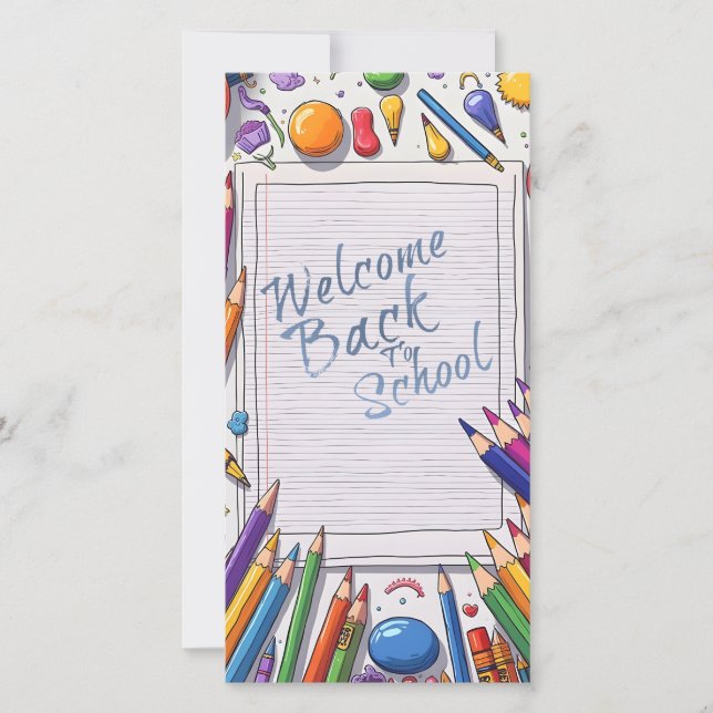Colourful Welcome Back to School Design (Front)